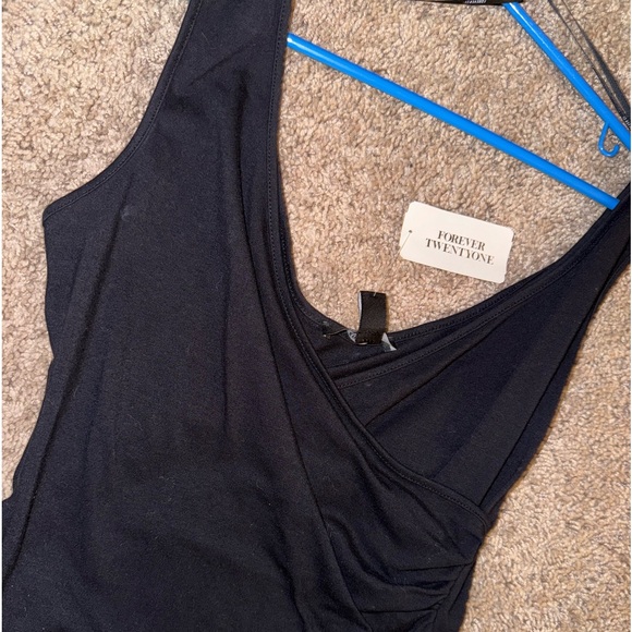 Black Crisscross Bodysuit - Picture 2 of 3